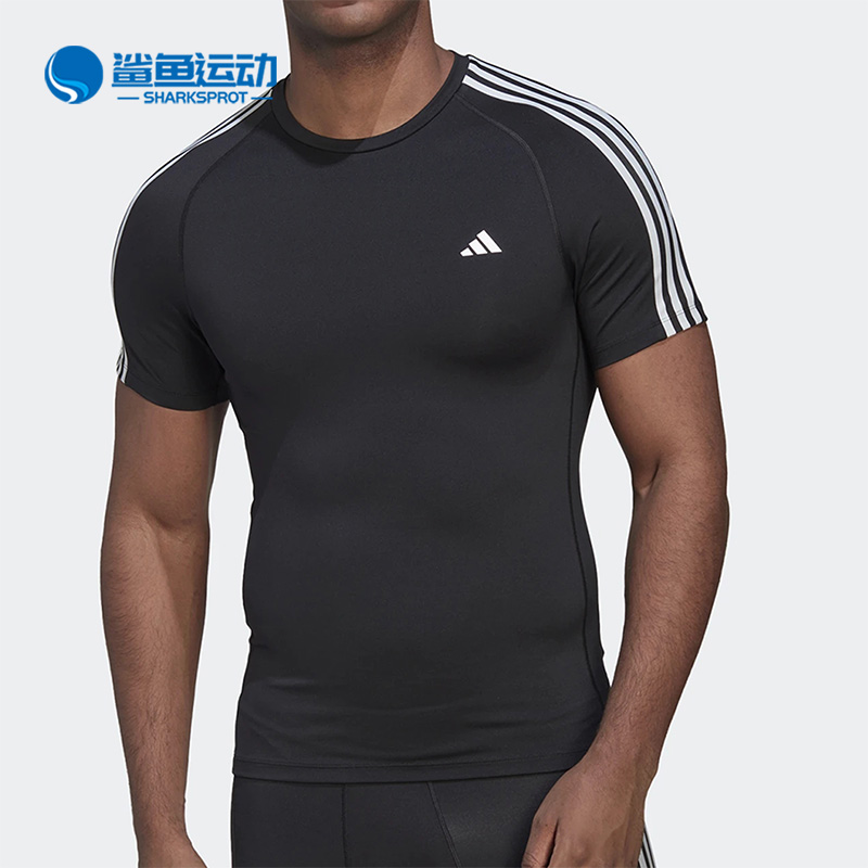 Adidas/阿迪达斯正品夏季新款男子运动休闲舒适透气短袖T恤HD3525