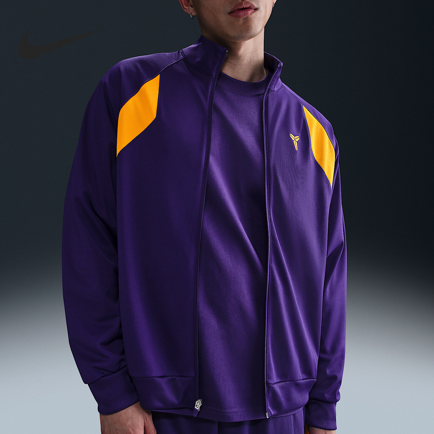 Nike/耐克正品Kobe Dri-FIT男士针织复古经典夹克外套HJ8098-547