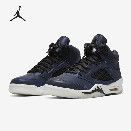 耐克jordan午夜蓝反光篮球鞋