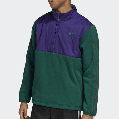 Adidas/阿迪达斯正品三叶草抓绒运动男子休闲立领卫衣GD0001