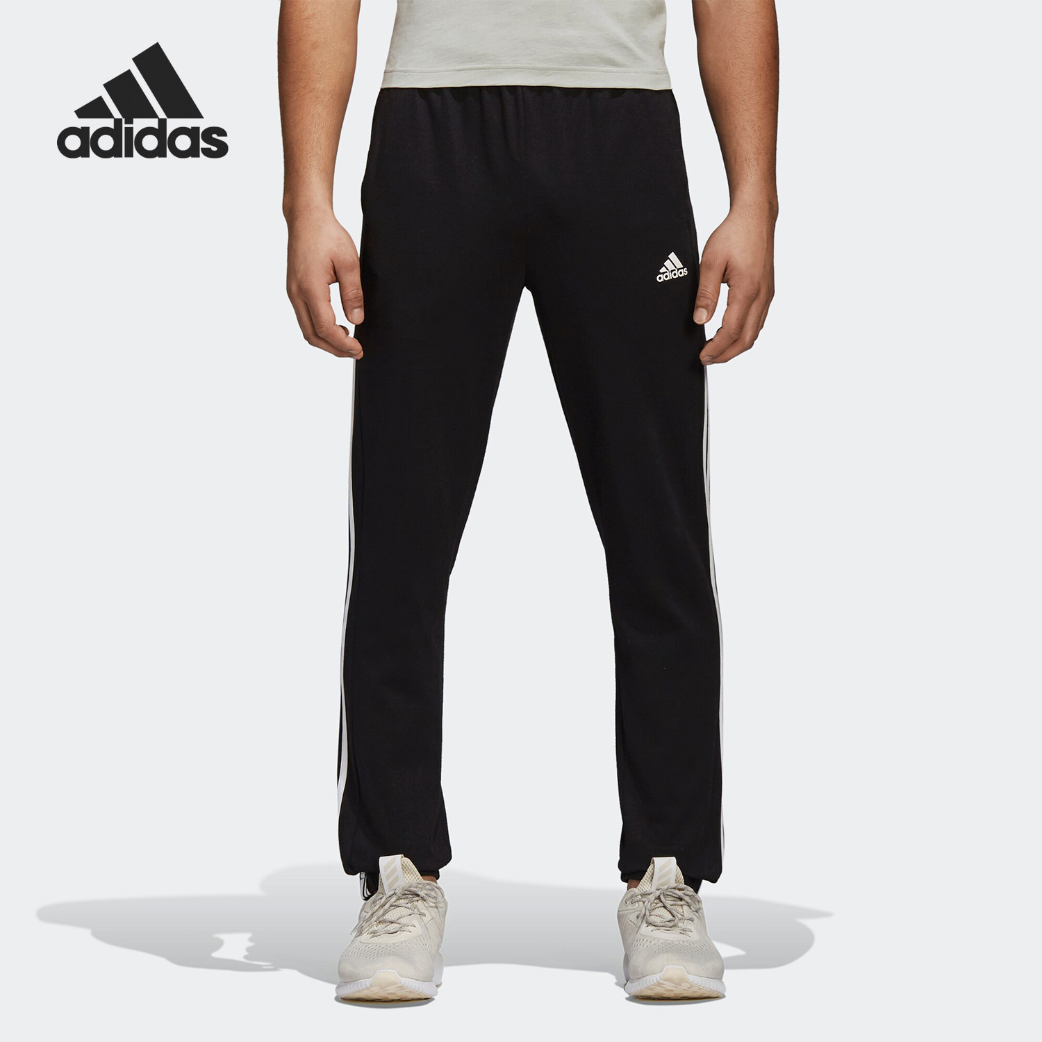 Adidas/阿迪达斯正品男子当季新款运动休闲收口长裤DM3127 BR4082