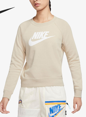 Nike/耐克官方正品女子加绒圆领针织运动套头衫卫衣 BV4113-206