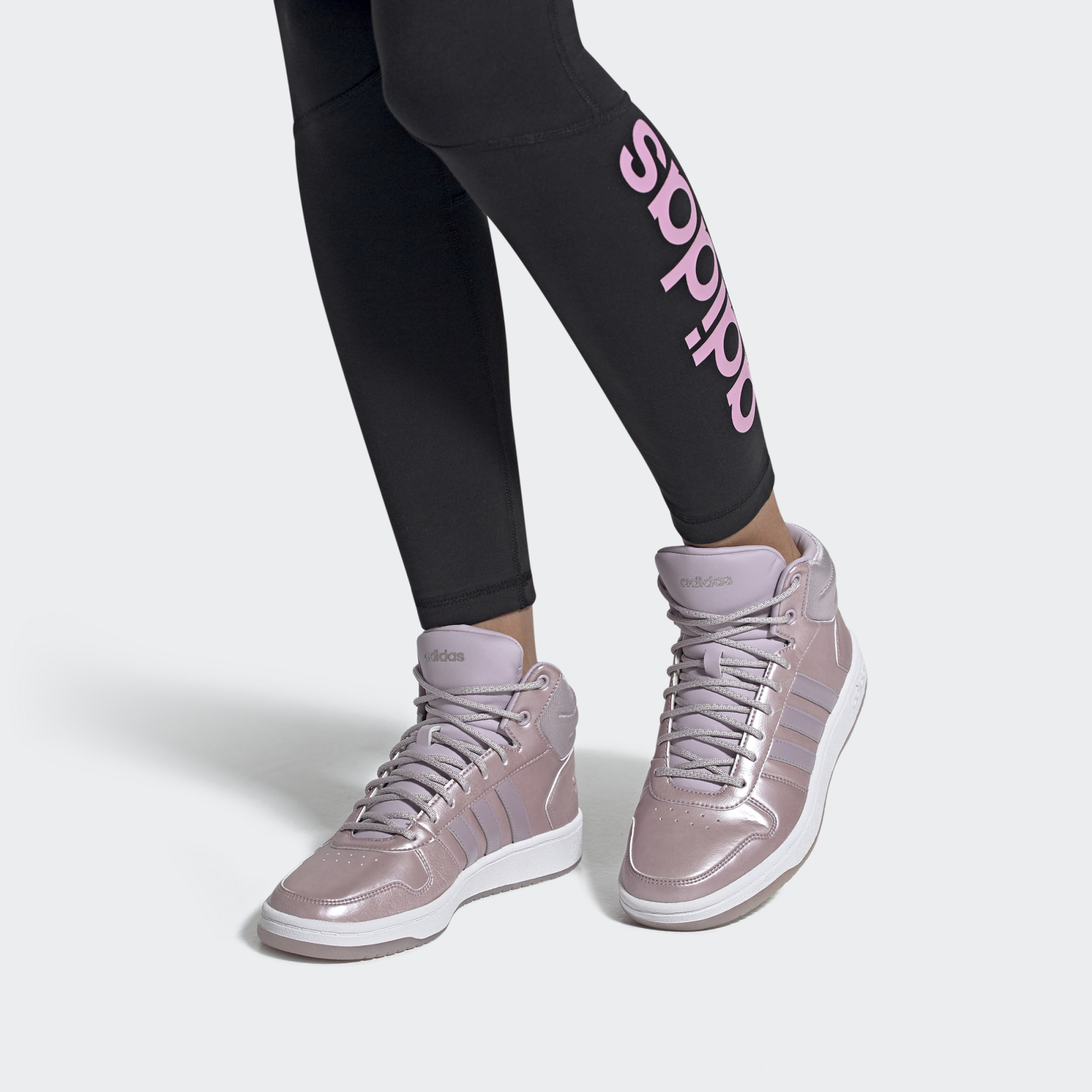 Adidas/阿迪达斯正品女子HOOPS 2.0 MID篮球休闲鞋EF0121