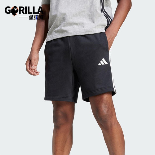 Adidas/阿迪达斯正品2025夏季款男士运动经典户外针织短裤JE6414