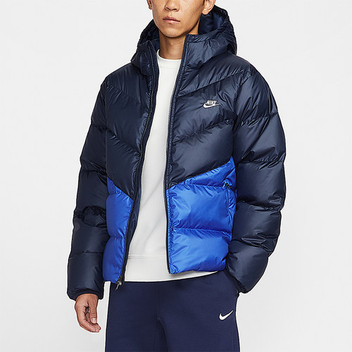 Nike/耐克正品Windrunner男士运动拼接保暖休闲羽绒服HQ7791-451