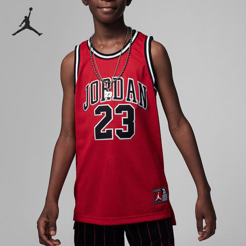 Nike耐克正品Jordan大童印花圆领运动背心儿童运动衣95A773-R78