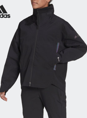 Adidas/阿迪达斯正品TERREX女子户外防水运动连帽夹克 H65706