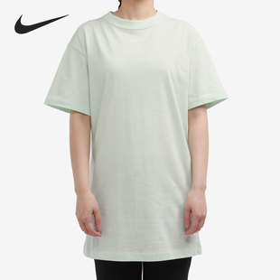 耐克官方正品 透气休闲运动T恤CJ2243 年夏季 长款 394 女子短袖 Nike