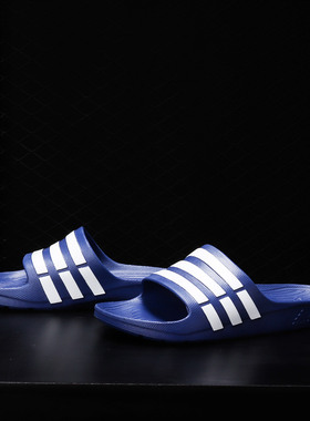 Adidas/阿迪达斯正品DURAMO SLIDE男子运动休闲拖鞋G14309 G15890