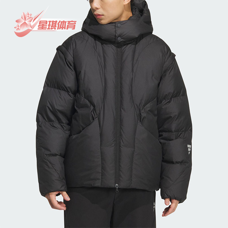 Adidas/阿迪达斯正品Future Style男士户外连帽日常羽绒服KC2587