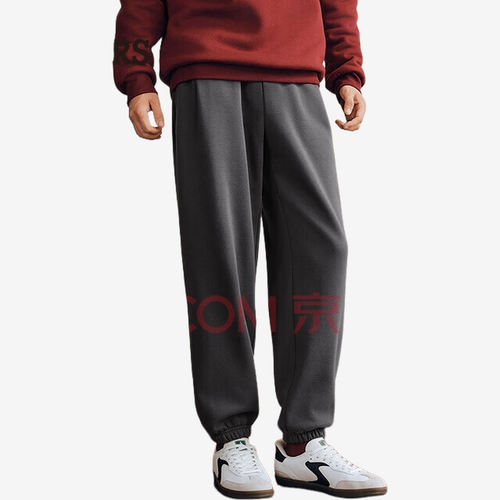 Skechers斯凯奇正品男款针织加绒保暖宽松运动裤L325M040-013P