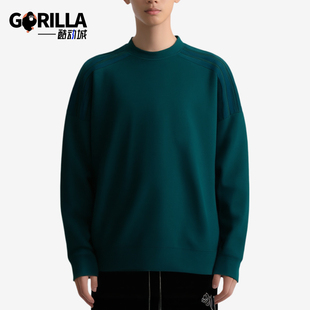 Adidas/阿迪达斯正品高尔夫运动圆领套头长袖休闲卫衣JY1946