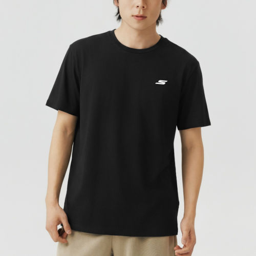Skechers斯凯奇正品男士短袖圆领透气套头运动T恤P226M221-0018