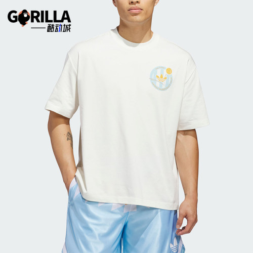 Adidas/阿迪达斯正品三叶草男士经典圆领轻盈篮球风短袖T恤KD3613