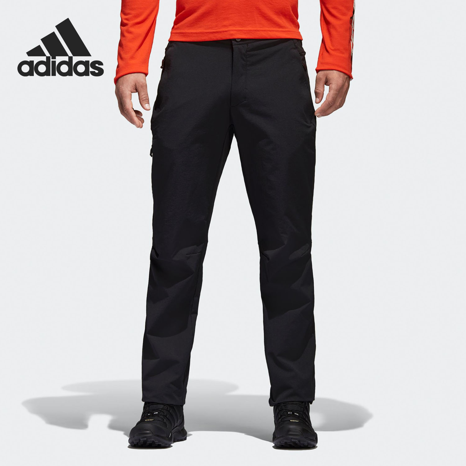 阿迪达斯男子户外运动直筒长裤