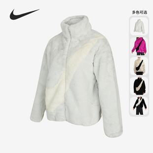 CU6559 女子大钩人造皮草貂运动夹克外套 238 耐克正品 Nike