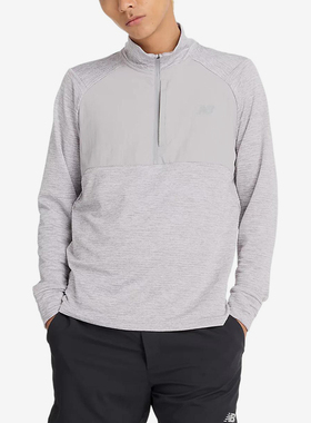 New Balance/NB正品2025新款男子舒适透气半拉链卫衣MT43204-AG