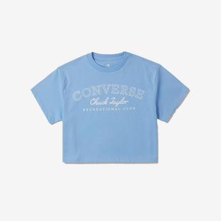 新款 夏季 女子时尚 潮流透气短袖 A02 Converse T恤10026157 匡威正品