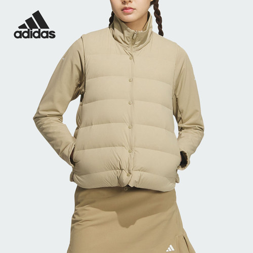 Adidas/阿迪达斯正品新款女士户外三合一立领羽绒背心IM7255