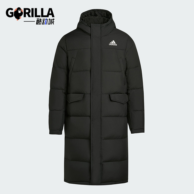 Adidas/阿迪达斯正品LONG DOWN PARKA男士运动保暖羽绒服KE5405