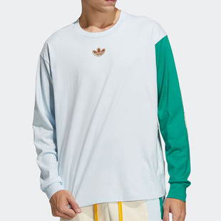 三叶草男子木偶系列运动长袖 Adidas TEE T恤C0342 阿迪达斯正品