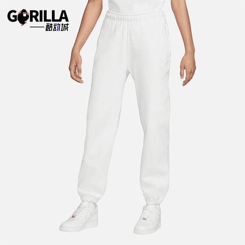 Nike/耐克正品Solo Swoosh女士休闲束脚简约针织长裤CW5565-121
