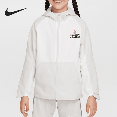 Nike/耐克正品Dri-FIT大童连帽梭织透气防晒外套IH0831-072