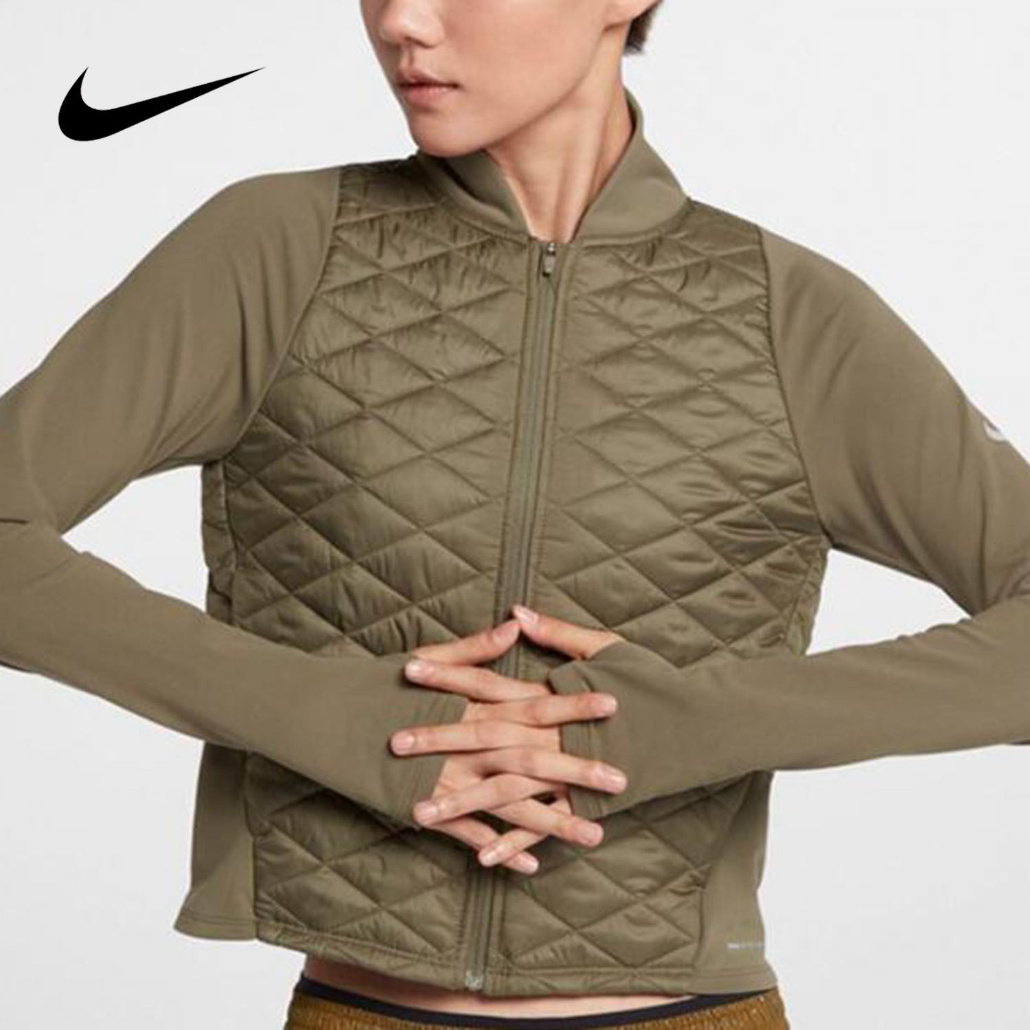 Nike/耐克官方正品女子时尚立领短款休闲运动保暖棉服外套 CJ5560,运动服/休闲服装,运动棉衣,淘宝优惠券,粉丝福利购,淘宝优惠卷