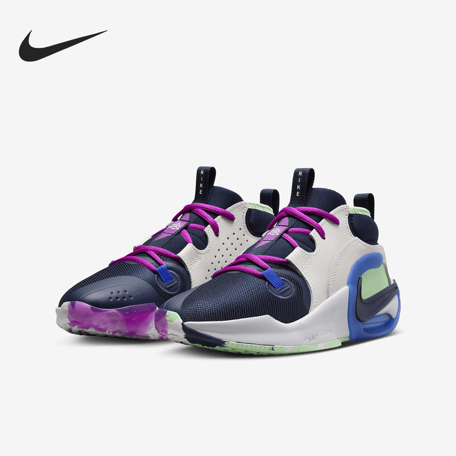 Nike/耐克正品Air Zoom GS女士儿童运动缓震篮球鞋FN4999-001