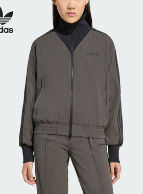 Adidas/阿迪达斯官方正品三叶草女士翻领运动耐穿日常外套JY3523