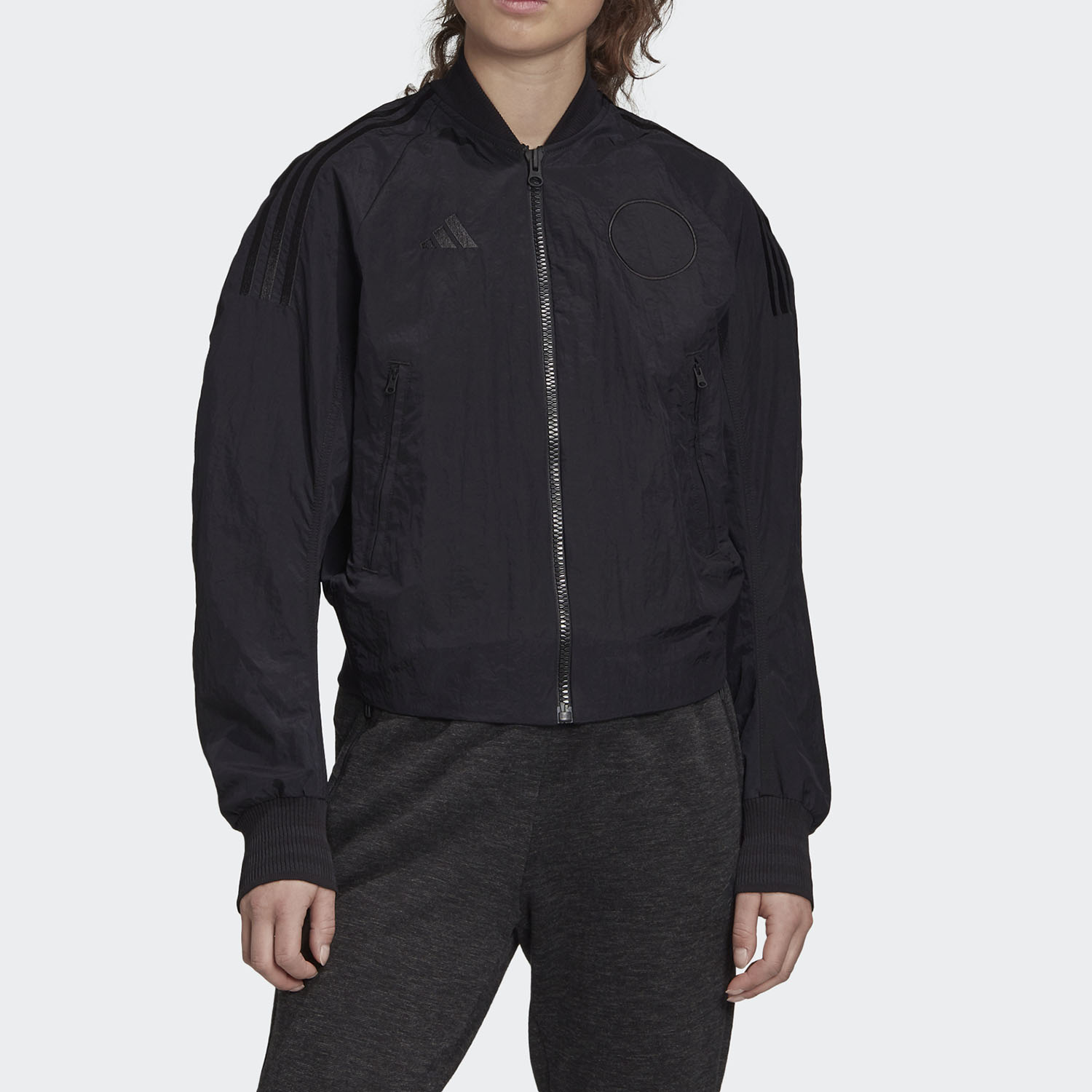 阿迪达斯休闲运动夹克外套
