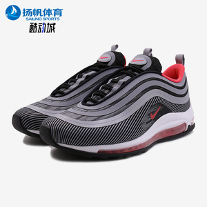 Nike/耐克正品AIRMAX97新款男黑灰色橡胶鞋跑步鞋918356-010