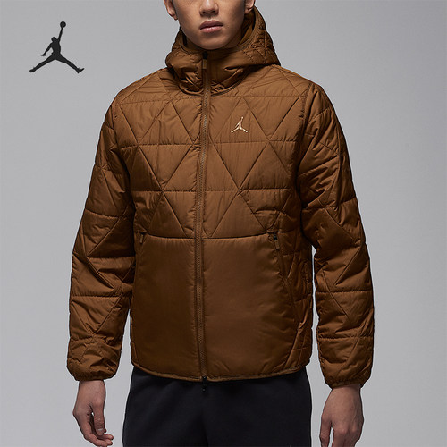 Nike/耐克正品JORDAN男士日常连帽保暖运动耐穿棉服FZ3163-281