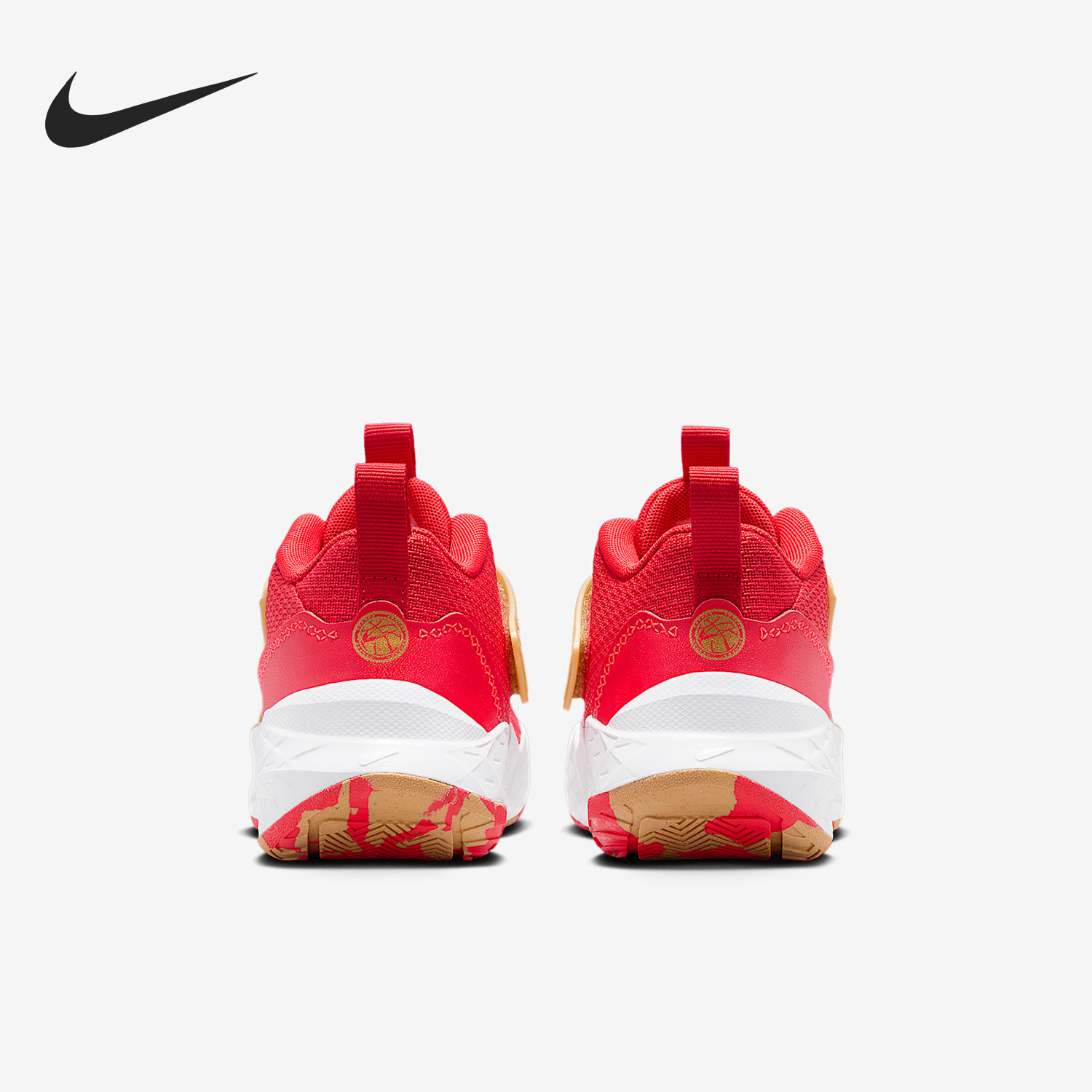 Nike/耐克官方正品小童低帮系带耐磨减震运动篮球鞋HF6280-603