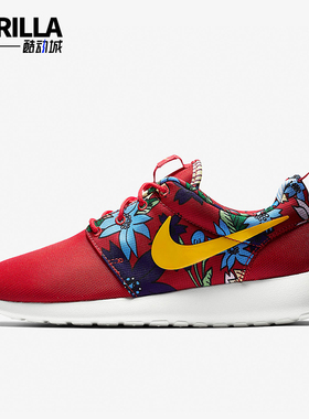 Nike/耐克正品RosheRun新款女红黄色运动风经典跑步鞋59432-674