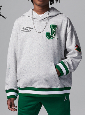Nike/耐克正品Jordan 大童套头宽松时尚连帽卫衣IB8387-022