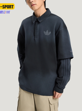 Adidas/阿迪达斯正品三叶草男士休闲假两件运动宽松POLO衫KR5053