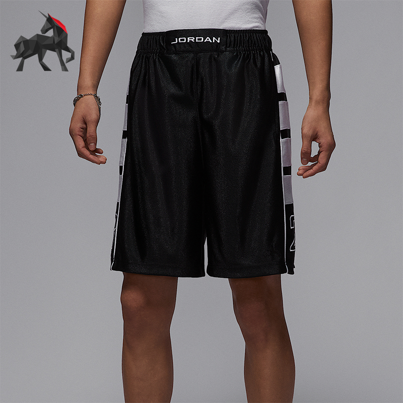Nike/耐克正品JORDAN男士篮球透气运动休闲拼接短裤HV0561-011