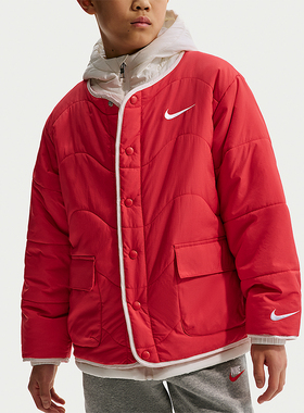 Nike/耐克正品秋冬大童运动 新年款保暖时尚单排扣夹克IU7352-657