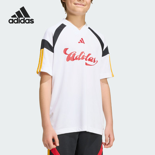 Adidas/阿迪达斯正品夏季大童经典透气运动日常休闲短袖T恤KH3799