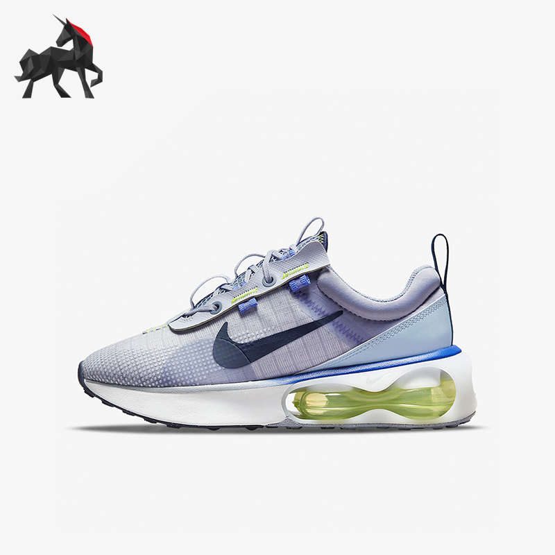 Nike/耐克正品AirMax空新款女白蓝色低帮经典透气篮球鞋DA319-02