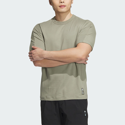 阿迪达斯男士透气运动短袖