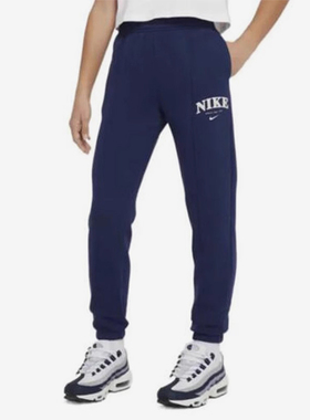 Nike/耐克正品春季大童加绒保暖休闲运动束脚长裤FD0886-410