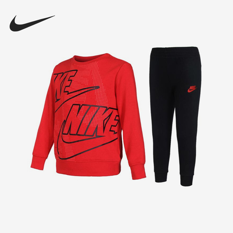 Nike/耐克正品当季新款小童圆领卫衣裤子两件套DV1051-010