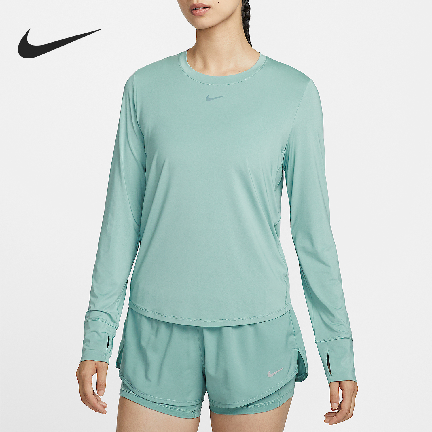 Nike/耐克正品 Dri-FIT女士透气训练圆领健身长袖FN2802-017