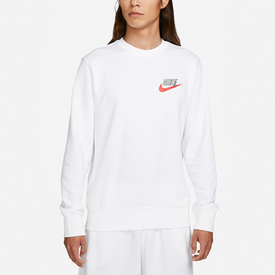 Nike 运动男士 刺绣日常简约透气针织卫衣FB7685 100 耐克正品