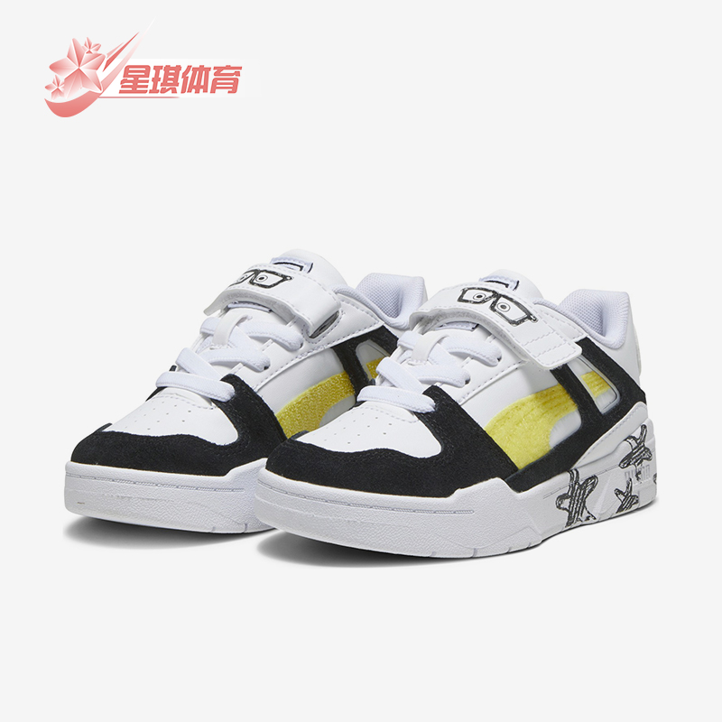 Puma/彪马正品SPONGEBOB儿童海绵宝宝魔术贴休闲鞋393894-01