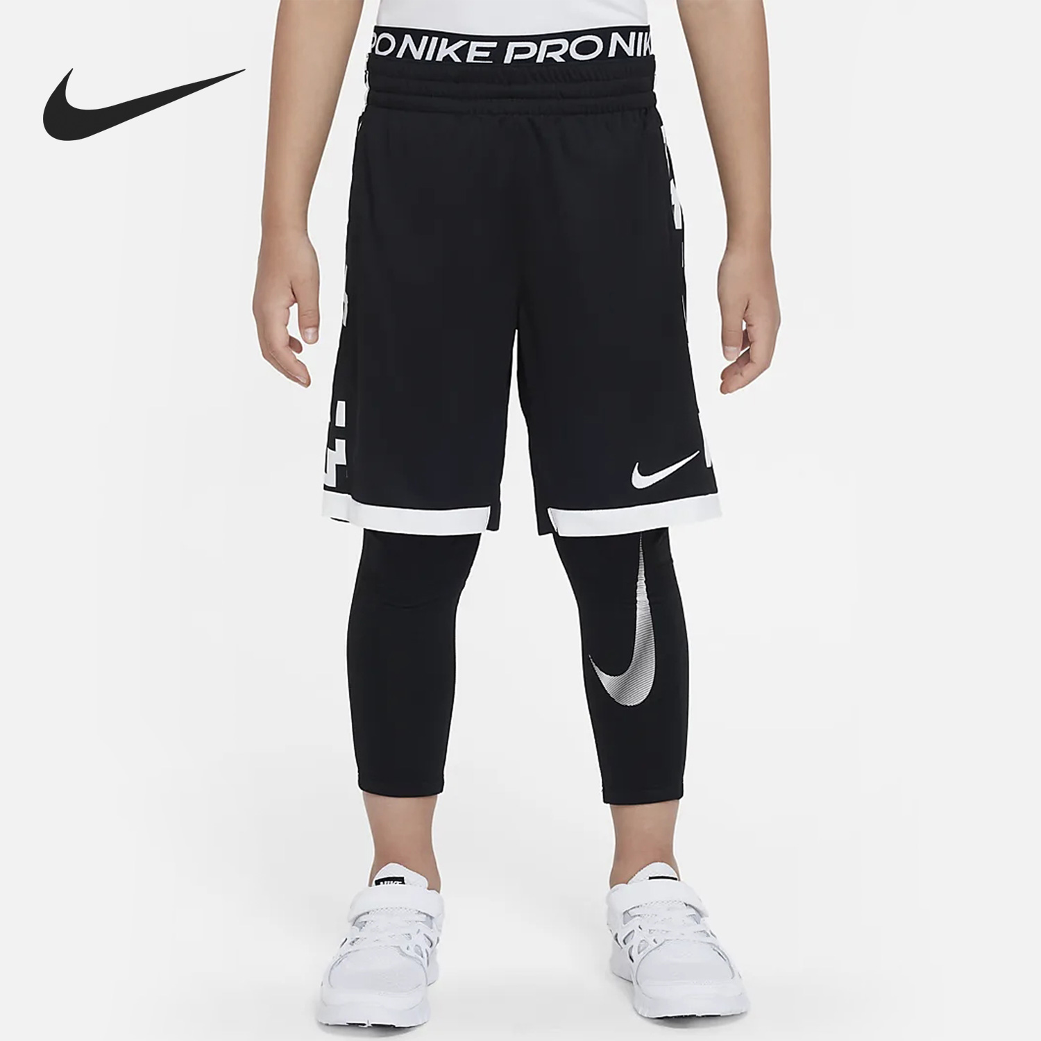 Nike/耐克官方正品冬季新款大童篮球运动加绒紧身长裤DV3245-010