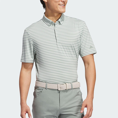 Adidas/阿迪达斯正品新款男士经典翻领条纹高尔夫POLO衫JF8999