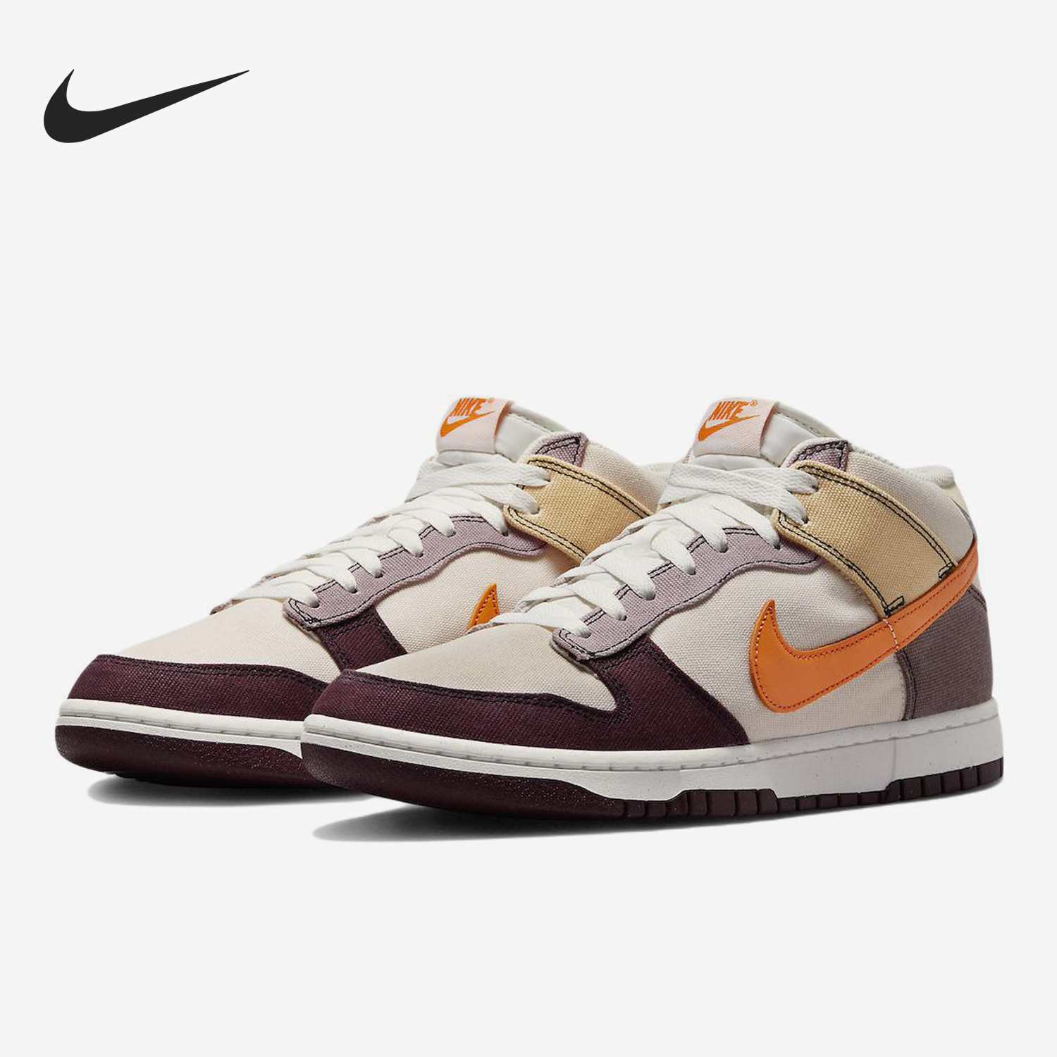 Nike/耐克官方正品Dunk Mid时尚男子低帮复古休闲板鞋DV0830-101